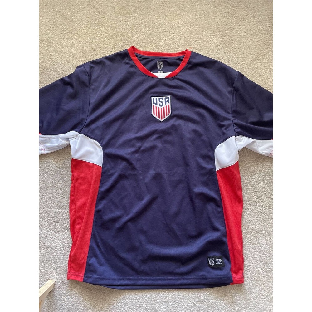 Womens United States Soccer Jersey Shirt USA Red White Blue Size XXL